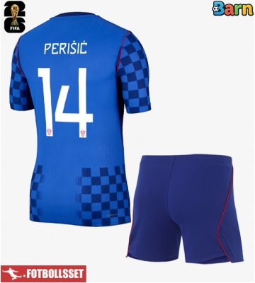 Kroatien Ivan Perisic #14 Bortatröja Barn VM 2026 Kortärmad (+ Korta byxor)